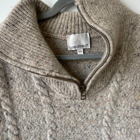 🧶 Beautiful & Cozy Wool Sweater – London Fog | Size M - Picture 7 of 9